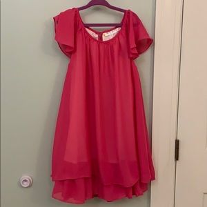 Beautiful, tiered and flowy girls sleeveless dress